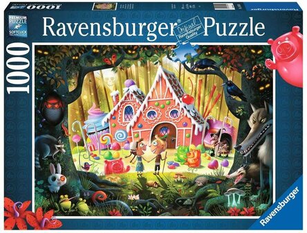 169504 Ravensburger Puzzel Hans en Grietje pas op! 1000 stukjes