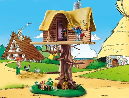 71016 PLAYMOBIL Asterix: Kakofonix met boomhut