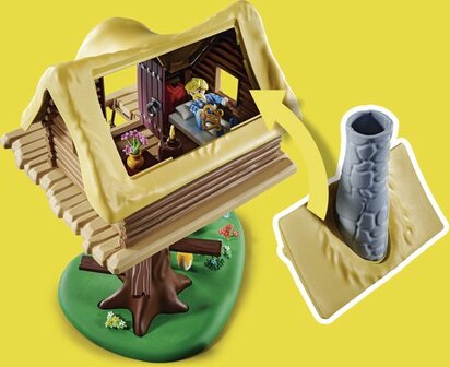 71016 PLAYMOBIL Asterix: Kakofonix met boomhut