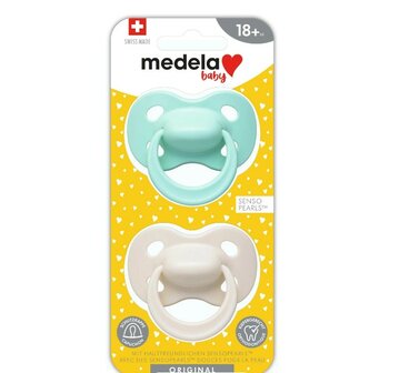 76794 Medela Baby Fopspeen Origin 18m+ Unisex Pastel Duo