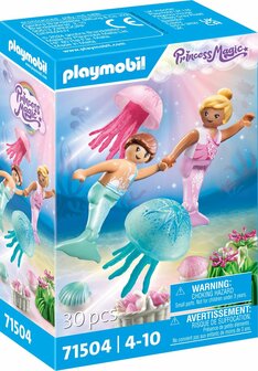 71504 PLAYMOBIL Princess Magic Zeemeerminkinderen met kwallen