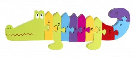 40284 Orange Tree Toys Krokodil Puzzel Cijfers