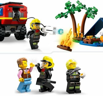 60412 LEGO City 4x4 brandweerauto met reddingsboot