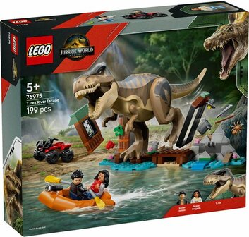 76975 LEGO Jurassic World T. rex Rivierontsnapping