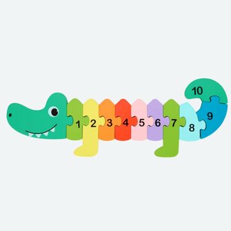 50615 Mini Matters Houten Telpuzzel Krokodil  