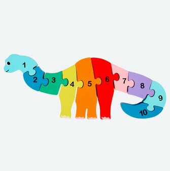 50608 Mini Matters Houten Telpuzzel Dinosaurus 