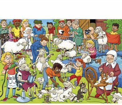 343016 Goliath Puzzel That&#039;s Life Junior Schaapscheren 240 stukjes