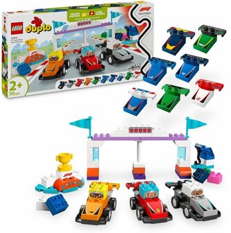 10445 LEGO DUPLO Stad F1&reg; team racewagens en coureurs