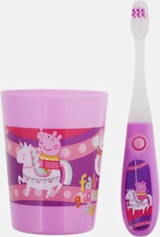 49609 Peppa Pig Tandenborstelset met Timer Paars