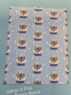 41482 Disney Stitch Fleeceplaid 130&times;160 cm Superzacht Polar Fleece Deken Kerst