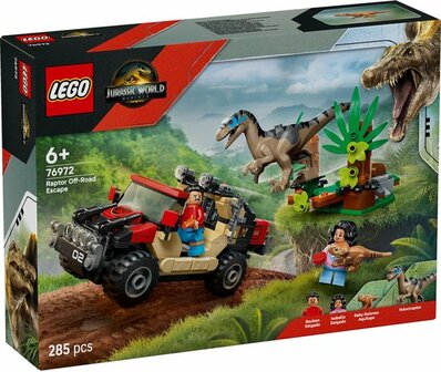 76972 LEGO Jurassic World Offroad Raptorontsnapping