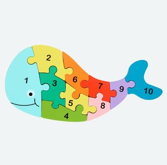 50622 Mini Matters Houten Telpuzzel Walvis