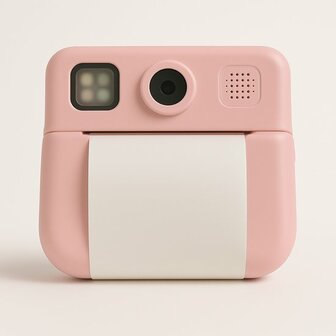 16557  Instant Print Camera Roze Kindercamera met 2 Rollen Printpapier   