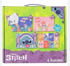 19301A Stitch 4in1 Puzzel 12/16/20/24 stukjes