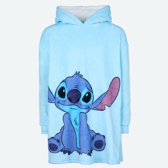 20516 Disney Stitch Snuggle Hoodie Blauw Maat 116-122
