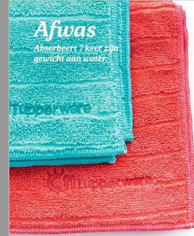 47585 Tupperware Droogdoek 2 stuks 1xGrijs, 1xRoze