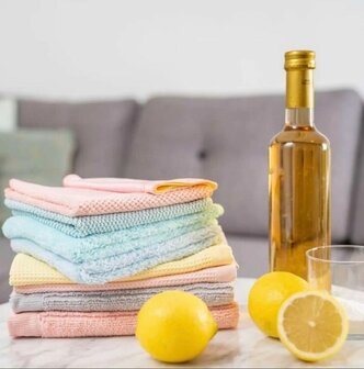 47585 Tupperware Droogdoek 2 stuks 1xGrijs, 1xRoze