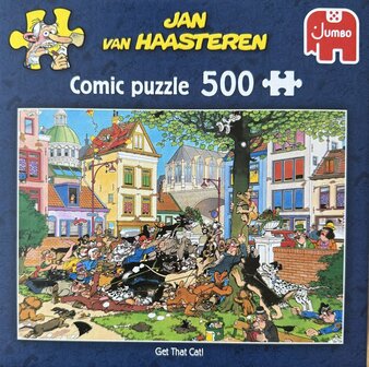 06086 Jumbo Puzzel Jan van Haasteren Get that Cat! 500 stukjes