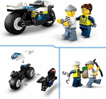 60455 LEGO 4+ City Achtervolging op Politiemotor