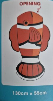 15011 Knuffelplaid Freek Vonk 110x82 cm Oranje Vis Knuffelkleed 