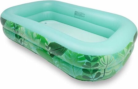 951973 Swim Essentials Groen Opblaas Zwembad 211 x 132 x 46 cm Tropical
