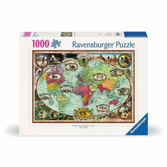 005698 Ravensburger Puzzel Bicycle Ride Around the World 1000 stukjes