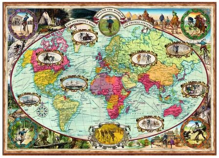 005698 Ravensburger Puzzel Bicycle Ride Around the World 1000 stukjes
