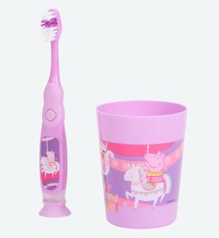 04049 Peppa Pig Tandenborstelset met Timer Paars