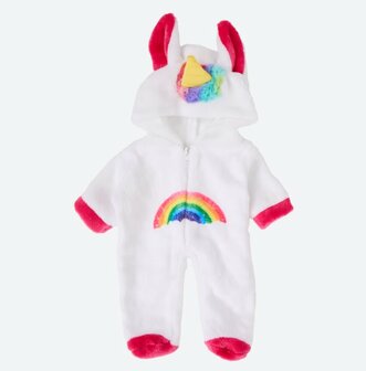 20175 Dolly Star Poppen-Onesie E&eacute;nhoorn voor 40-45cm Pop