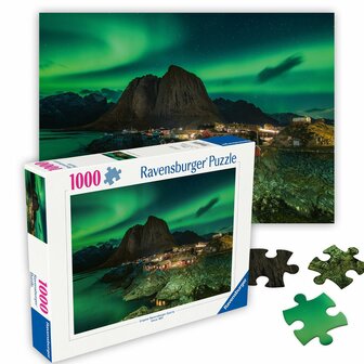 886081 Ravensburger Puzzel Aurora Borealis Noorwegen 1000 stukjes