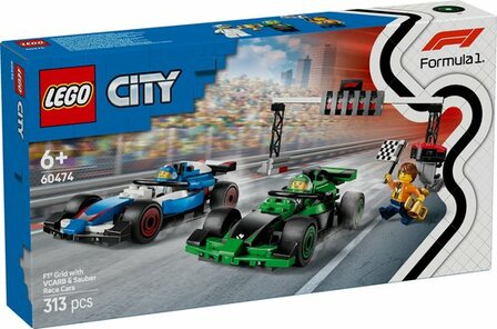 60474 LEGO City F1 grid met VCARB en Sauber