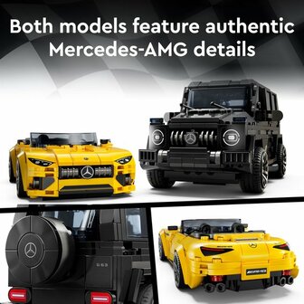 76924 LEGO Speed Champions Mercedes-AMG G 63 en Mercedes-AMG SL 63