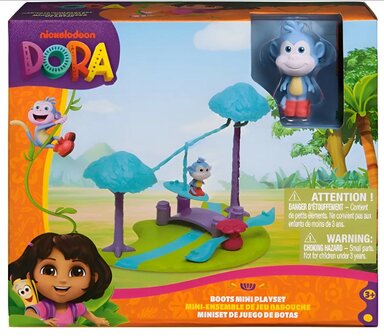 92242 Nickelodeon Dora Mini Playset Boots Glijschommel