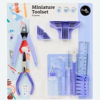 14901 Crafts &amp; Co miniatuur gereedschapsset