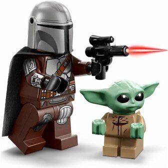 75436 LEGO Star Wars De Mandalorian en Grogu's Speederbike