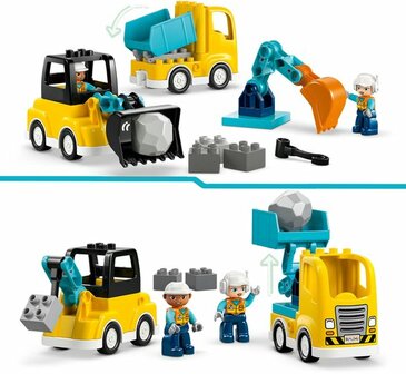10475 LEGO Duplo Bouwvoertuigen 3-in-1 set