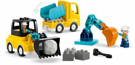 10475 LEGO Duplo Bouwvoertuigen 3-in-1 set