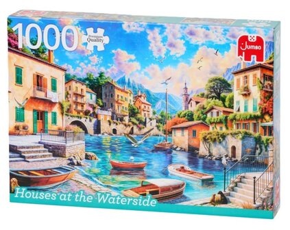 610144 Jumbo Puzzel Houses at the Waterside 1000 stukjes