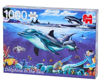 610175 Jumbo Puzzel Dolphins in the Sea 1000 stukjes
