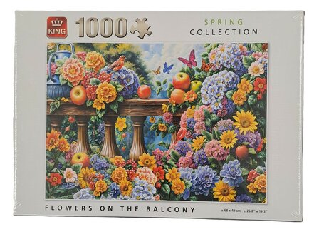 10014 KING Puzzel Flowers on the Balcony 1000 stukjes