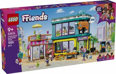 42674 LEGO Friends Stripboeken- en Gamewinkel