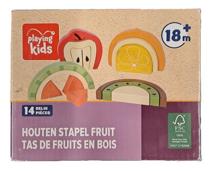 21656 Playing Kids Houten Stapel Fruit