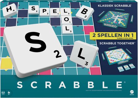 39399 Scrabble Together  Bordspel  Twee in &eacute;&eacute;n spel