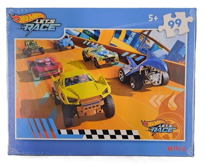 31722 Hot Wheels Puzzel Let's Race Start 99 stukjes 5+