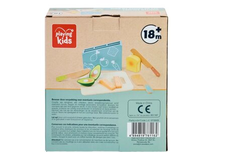 61162 Playing Kids Houten Snijset 11-delig