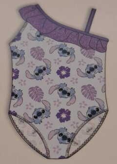 32915 Disney Stitch Badpak Paars Maat 98-104