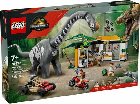 76973 LEGO Jurassic World Raptor en Titanosaurus Opsporingsmissie