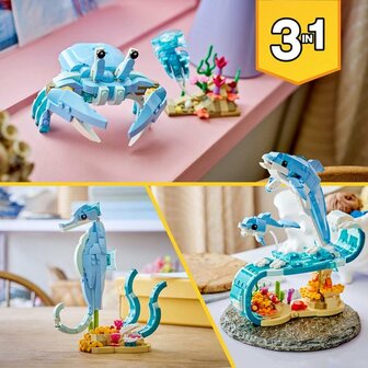 31385 LEGO Creator 3in1 Zeedieren: Prachtige Dolfijnen