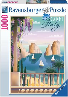 176151 Ravensburger Puzzel Postcard from Capri, Italy 1000 stukjes