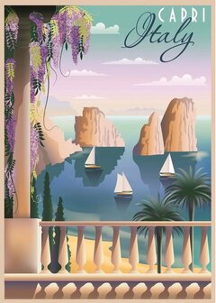 176151 Ravensburger Puzzel Postcard from Capri, Italy 1000 stukjes